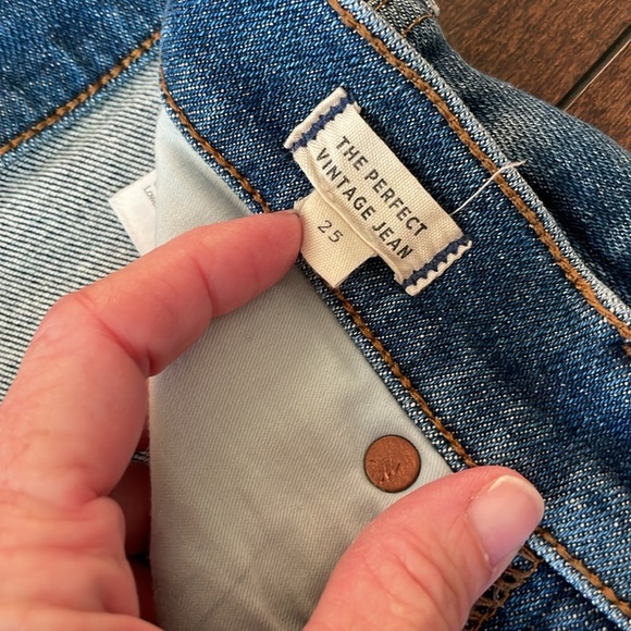 Madewell Perfect Vintage Jeans Size 25 - Picture 2 of 5